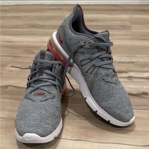 Mens Nike Air Max Grey and Red